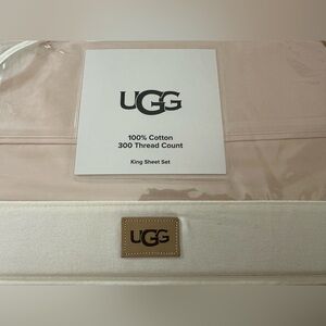 UGG Iona Cotton King Sheet Set in Shell Color